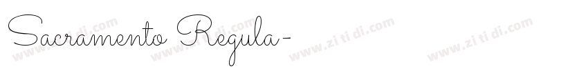 Sacramento Regula字体转换 Sacramento Regula字体转换